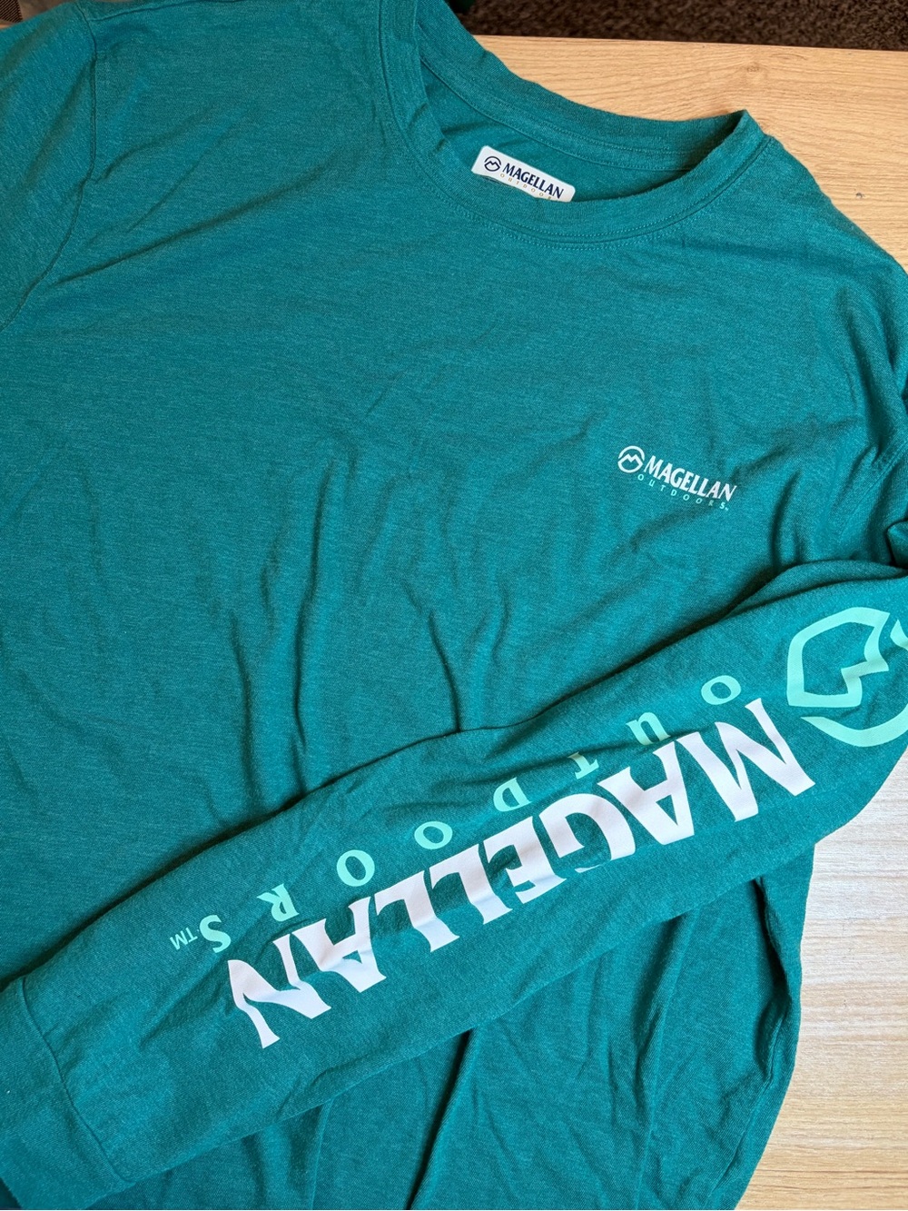 Magellan Green Long Sleeve Classic Fit Tee XL